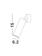 ΣΠΟΤ - ΑΠΛΙΚΑ DEXTER ΜΑΥΡΟ ΑΛΟΥΜΙΝΙΟ 821601 NOVA LUCE - Image 2
