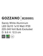 ΣΠΟΤ ΟΡΟΦΗΣ GOZZANO 820001 ΑΜΜΩΔΕΣ ΛΕΥΚΟ ΑΛΟΥΜΙΝΙΟ NOVA LUCE - Image 4