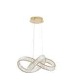 Κρεμαστό Φωτιστικό LED Κρύσταλλο Χρυσό CONSETO 9019722 NOVA LUCE