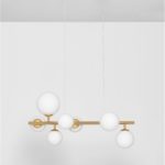 ΜΟΝΤΕΡΝΟ ΦΩΤΙΣΤΙΚΟ ΟΡΟΦΗΣ ΡΑΓΑ ODILLIA ΧΡΥΣΟ 9028858 Nova Luce