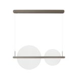 Φωτιστικό Κρεμαστό LED 42W 3000K Καφέ Noah 9054449 NOVA LUCE