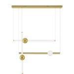 Φωτιστικό οροφής κρεμαστό γραμμικό led χρυσό NEUTRON 9054453 Nova Luce