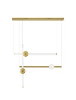 Φωτιστικό οροφής κρεμαστό γραμμικό led χρυσό NEUTRON 9054453 Nova Luce