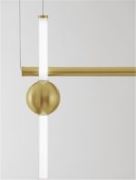 Φωτιστικό οροφής κρεμαστό γραμμικό led χρυσό NEUTRON 9054453 Nova Luce - Image 3