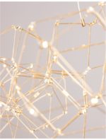 Κρεμαστό Φωτιστικό LED με πλέγμα χρυσό NEBULA 9186807 Nova Luce - Image 4