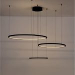Φωτιστικό Κρεμαστό LED 80W 3000K Μαύρο αλουμίνιο 9210312 Nova Luce
