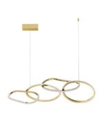 Κρεμαστό Φωτιστικό LED Χρυσό Girish 9248111 Nova Luce