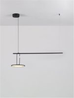 Κρεμαστό Φωτιστικό Οροφής LED 22W Μαύρο LED Driver GEA 9501209 Nova Luce