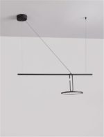 Κρεμαστό Φωτιστικό Οροφής LED 22W Μαύρο LED Driver GEA 9501209 Nova Luce - Image 4