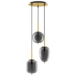 ΤΡIΦΩΤΟ ΚΡΕΜΑΣΤΟ ΦΩΤΙΣΤΙΚΟ ΜΕ ΓΥΑΛΙ ΣΕ ΦΙΜΕ ΧΡΩΜΑ & ΜΠΡΟΝΖΕ ΛΕΠΤΟΜΕΡΕΙΕΣ LATO 9624082 Nova Luce