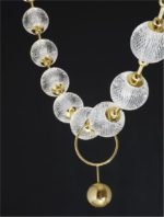 Κρεμαστό Φωτιστικό Οροφής BRILLANTE 9695200 με κρύσταλλα χρυσό NOVA LUCE - Image 5