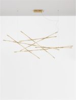 Φωτιστικό Κρεμαστό LED Χρυσό Ματ Raccio 9695215 Nova Luce