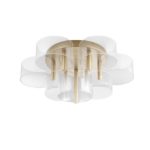 GATLIN Φωτιστικό οροφής πλαφονιέρα led χρυσό ματ GATLIN 9756713 NOVA LUCE