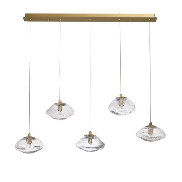 Φωτιστικό Κρεμαστό Γραμμικό King Led Χρυσό 9006050 Nova Luce