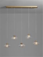 Φωτιστικό Κρεμαστό Γραμμικό King Led Χρυσό 9006050 Nova Luce - Image 3