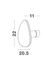 Απλίκα γύψινο φωτιστικό Τοίχου LED CRONUS 9084081 Nova Luce - Image 5