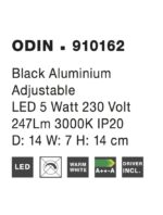 Απλίκα ODIN LED Mαύρη 910162 Nova Luce - Image 6