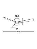 Ανεμιστήρας Οροφής με Φως SATIN 9953016 με 3 πτερύγια 9953016 Nova Luce - Image 4