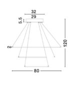 Φωτιστικό οροφής κρεμαστό led λευκό DEA 17222001 Nova Luce - Image 4