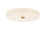 LED Απλίκα τοίχου SERITA Ø40cm Χρυσό με Αλάβαστρο Triac Dimming Nova Luce 9019817