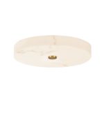 LED Απλίκα τοίχου SERITA Ø40cm Χρυσό με Αλάβαστρο Triac Dimming Nova Luce 9019817