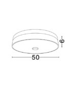 LED Απλίκα τοίχου SERITA Ø40cm Χρυσό με Αλάβαστρο Triac Dimming Nova Luce 9019817 - Image 3