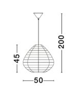 Φωτιστικό Κρεμαστό Led Μαύρο MELODY 9586518 Nova Luce - Image 6