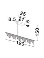 Κρεμαστό Φωτιστικό Οροφής LED 19W Χρυσό Dimmable Stellar 9186972 Nova Luce Χρυσό - Image 5