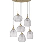 Φωτιστικό Κρεμαστό 6/φωτο E27 Χρυσό Vario 9191544 Nova Luce