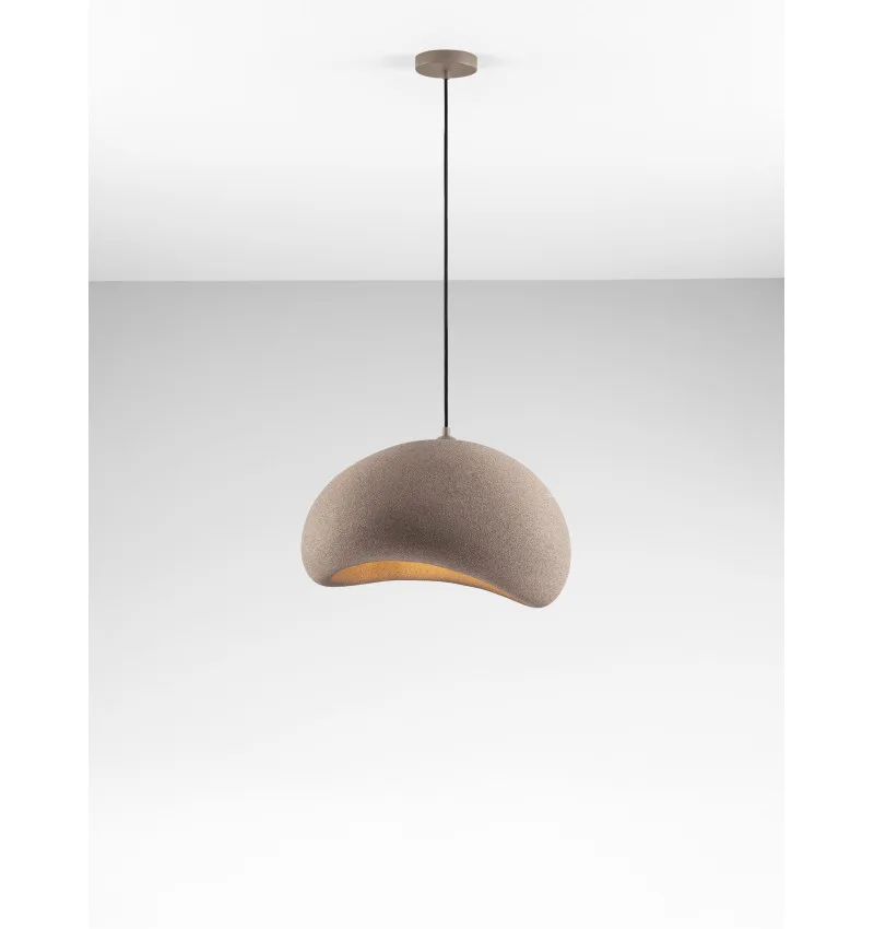 Κρεμαστό φωτιστικό οροφής AERE led E27 12W polyrethane & resin καφέ 9002674 Nova Luce - Image 3