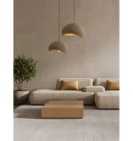 Κρεμαστό φωτιστικό οροφής AERE led E27 12W polyrethane & resin καφέ 9002674 Nova Luce - Image 4