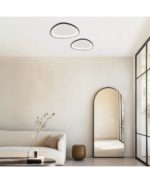 ΦΩΤΙΣΤΙΚΟ ΟΡΟΦΗΣ LED 32W 3000K ΜΕΤΑΛΛΟ -ΑΛΟΥΜΙΝΙΟ-ΑΚΡΥΛΙΚΟ-ΜΑΥΡΟ 23087 ZAMBELIS - Image 2