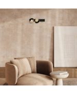 LED ΦΩΤΙΣΤΙΚΟ ΤΟΙΧΟΥ 25W ΣΑΓΡΕ ΜΑΥΡΟ - ΣΑΜΠΑΝΙΖΕ 25342 ZAMBELIS - Image 2