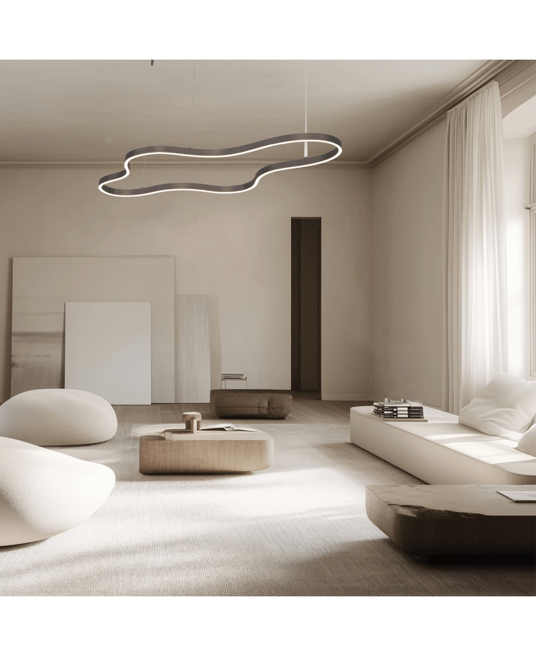 LED ΚΡΕΜΑΣΤΟ ΦΩΤΙΣΤΙΚΟ 95W 3000K TRIAC ΚΑΦΕ 25416 ZAMBELIS - Image 2