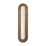 WALL LED LIGHT 12W 3000K BRUSHED COFFEE BRONZE-NATURAL ALABASTER 2652 ZAMBELIS