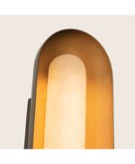 WALL LED LIGHT 12W 3000K BRUSHED COFFEE BRONZE-NATURAL ALABASTER 2652 ZAMBELIS - Image 4