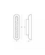 WALL LED LIGHT 12W 3000K BRUSHED COFFEE BRONZE-NATURAL ALABASTER 2652 ZAMBELIS - Image 5
