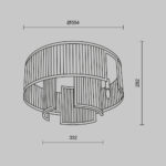 Φωτιστικό οροφής - πλαφονιέρα MOD174CL-06G Frame Maytoni - Image 6