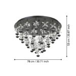 ωτιστικό Οροφής  Led Black-Clear Pianopoli 2 390277 EGLO - Image 5