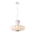 Φωτιστικό Οροφής Κρεμαστό 11W E27 1xMax 5W 3000K 582lm 40x190cm White Bola 4334400 Viokef