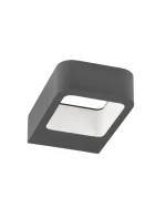 Απλίκα LED Acqua 6W 360Lm 230V Σκούρο Γκρι IP54 – 3000Κ 713312 Nova Luce
