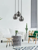 Φωτιστικό Τρίφωτο Ε27 Φυμέ Γυαλί Adelina 8436402 NOVA LUCE - Image 2