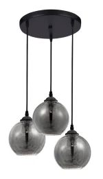 Φωτιστικό Τρίφωτο Ε27 Φυμέ Γυαλί Adelina 8436402 NOVA LUCE