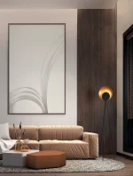 πιδαπέδιο Φωτιστικό LED 12W Μαύρο-Χρυσό Kitro 9011320 Nova Luce - Image 2