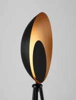 πιδαπέδιο Φωτιστικό LED 12W Μαύρο-Χρυσό Kitro 9011320 Nova Luce - Image 4
