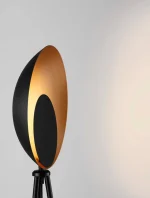 πιδαπέδιο Φωτιστικό LED 12W Μαύρο-Χρυσό Kitro 9011320 Nova Luce - Image 6