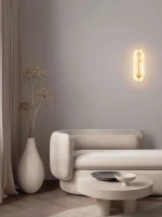 LED Απλίκα Τοίχου AIDER 19W Χρυσό με Αλάβαστρο Nova Luce 9019744 - Image 4