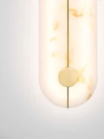 LED Απλίκα Τοίχου AIDER 19W Χρυσό με Αλάβαστρο Nova Luce 9019744 - Image 5