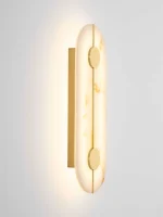 LED Απλίκα Τοίχου AIDER 19W Χρυσό με Αλάβαστρο Nova Luce 9019744 - Image 6