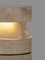Επιδαπέδιο Φωτιστικό Κολονάκι 54cm LED 21W Μπεζ ΙΡ65 Μάρμαρο Τραβερτίνης Balma 9080141 Nova Luce - Image 5